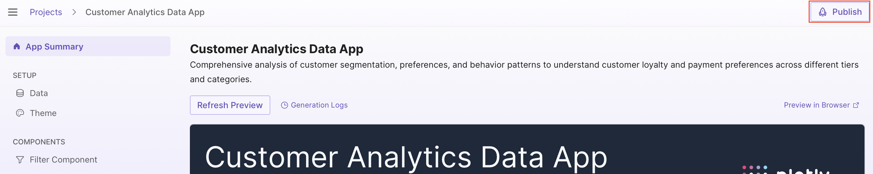 Publish the app